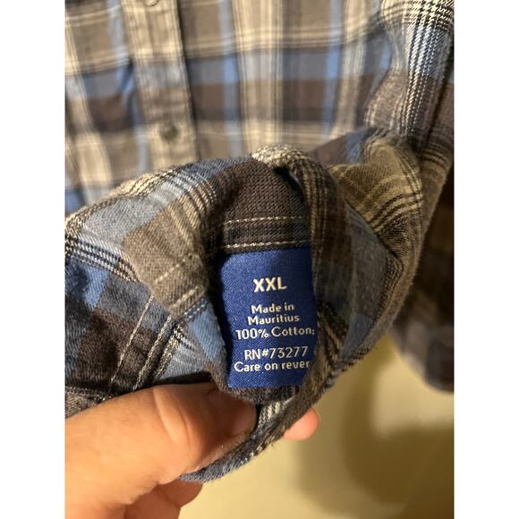 APT 9 men’s flannel button in front shirt, size XXL - Picture 4 of 4